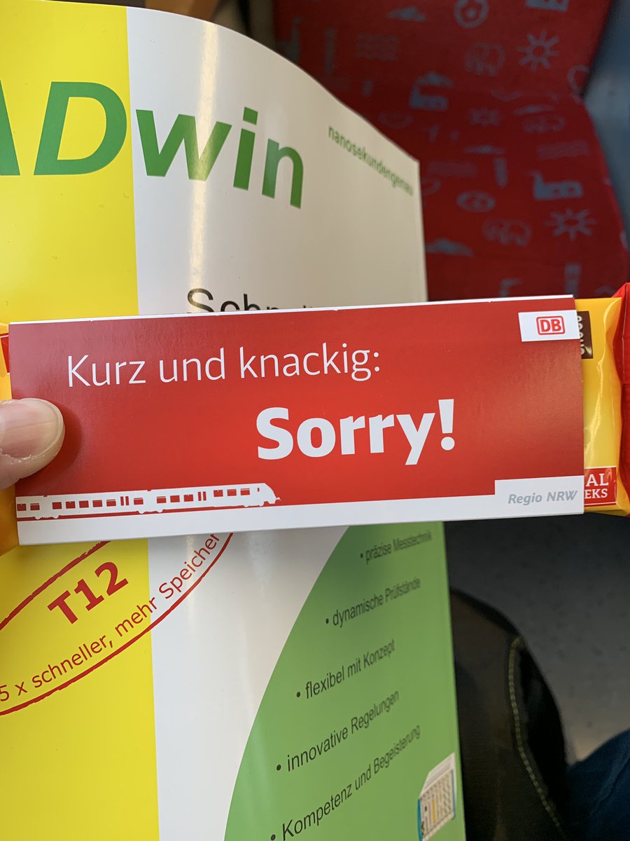 Na schau her.... kurz und knackig von der DeutschenBahn #DB #DeutscheBahn #Danke #kurzundknackig