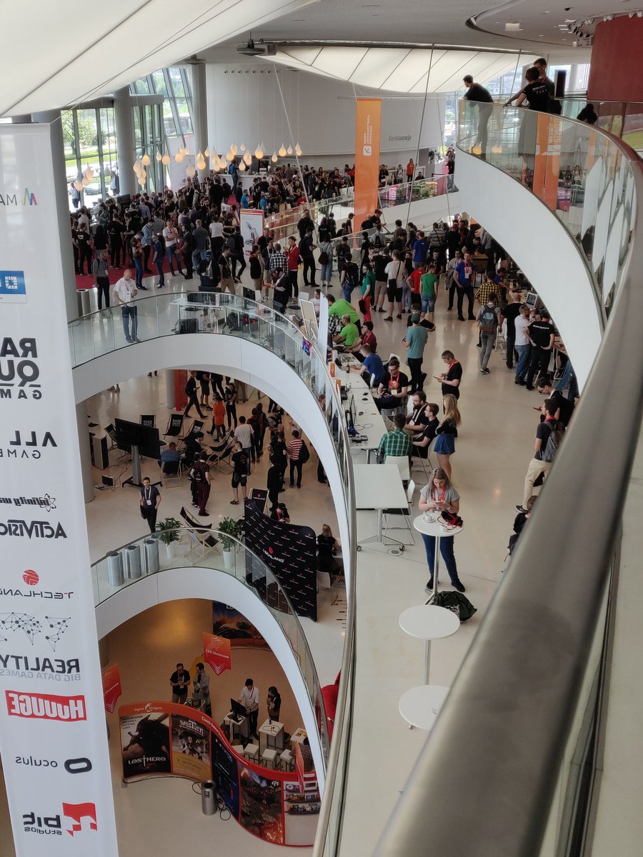 Wow. It's my first time on #digitaldragons2019 conference and I'm very surprised how mature and how much bigger is Poland game development scene against the Czech one.  😮 #gamedev #indiedev