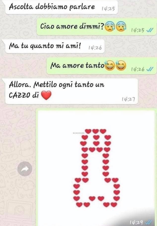 amore in chat whatsapp