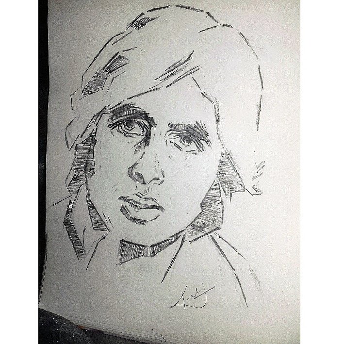 Outline Sketch – Amitabh Bachchan | DesiPainters.com