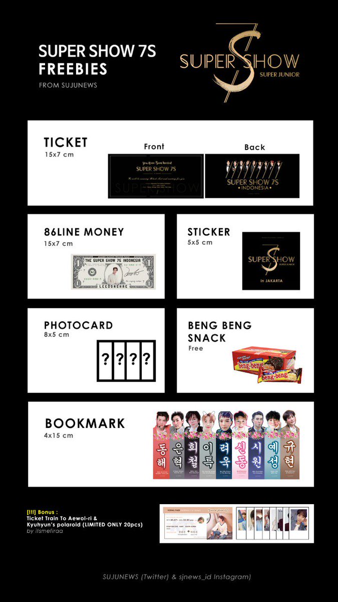 SUJUNEWS's tweet photo. [ANNOUNCEMENT]

SS7S in Indonesia Freebies by SUJUNews x @Itsmefiraa

Halo ELF! kami akan membagikan beberapa freebies di #SS7SinJKT. Untuk details dan rules telah tertera dalam foto ya, jadi harap dibaca baik-baik☺☺

See you on 15.06.2019💙💙
#SuperJunior #ELF #SS7SinJKT https://t.co/GPow6bD3Sk
