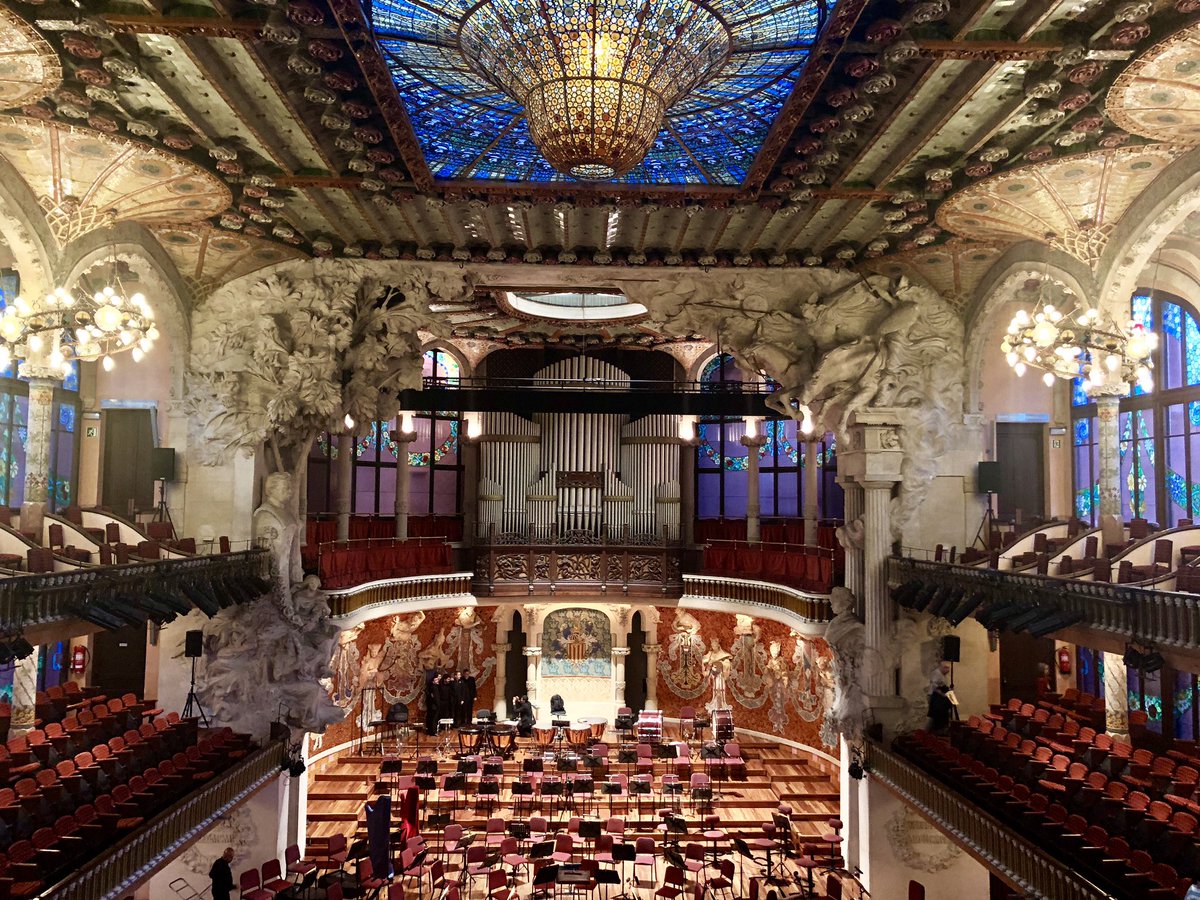 DenverNexus's tweet photo. Just listening to Berlioz’s Symphonie fantastique at the stunning Palau de la Música Catalana in #Barcelona. What did you do this weekend? 😉 https://t.co/0ElP0dL0za