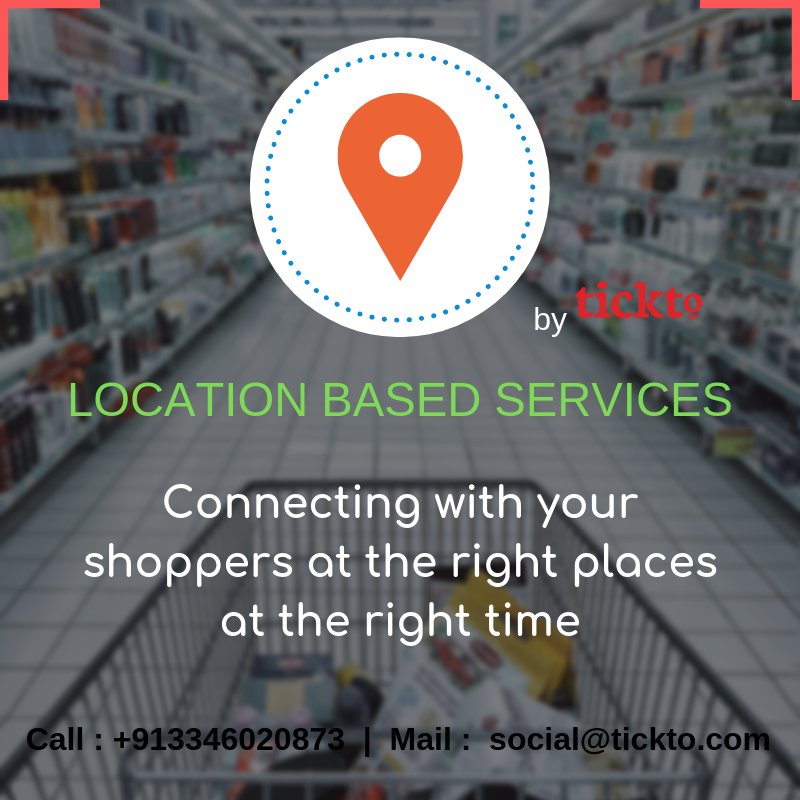 tickto's tweet photo. Check out #Tickto 's #LOCATION_BASED_SERVICES Solutions. 
at https://t.co/7MGOtjdiMC
or CALL: +91 33460 20873 or 
MAIL: social@tickto.com .
#management #solutions #LOCATION https://t.co/PpfY3CNANS