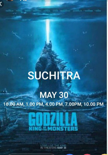 Godzilla 2 open advance booking open suchitra prabhat digital cinemas no 0824244 0467 @MangaloreanNEWS @MirchiMangalore @NammaKFI @cineloka @KannadaPrabha @MangaloreCity @udayavani_web @KannadaMoviez @mtodayteam @