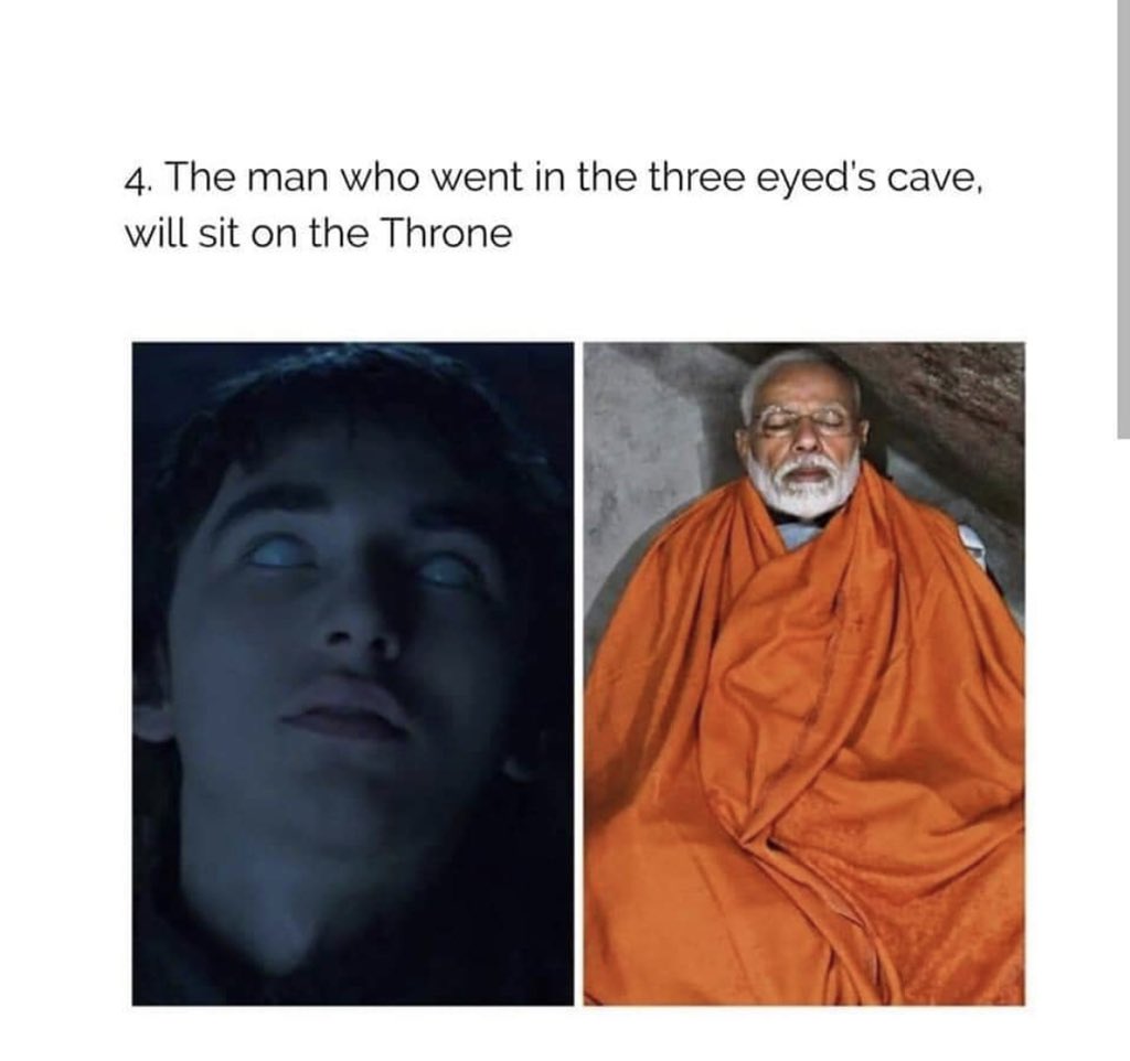 butter_chikn's tweet photo. #ModiAaGya #GameOfThrones https://t.co/aFMOTQd1IE