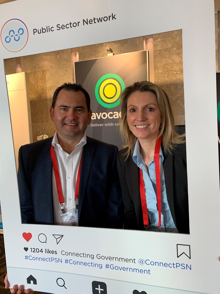 Avocado's Head of Project Delivery and Head of Marketing at the Public Sector Network Show today. #smileforthecamera #DigitalTransformation #Connecting #Government #ConnectPSN