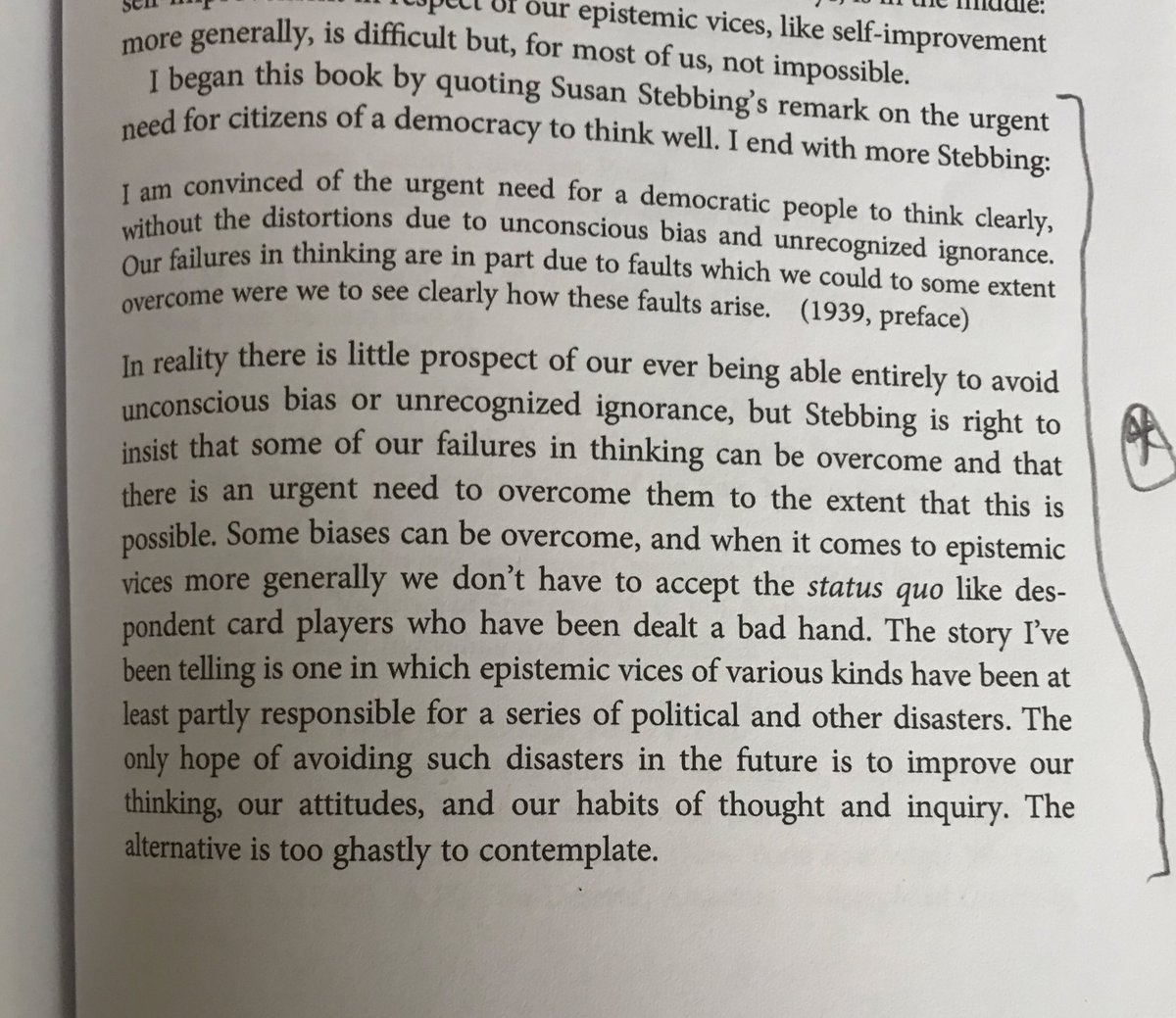 jonathanmace81's tweet photo. Given the current climate an understanding, and reflective awareness of, intellectual character, particularly ‘epistemic vices’, cannot be underestimated. Vices of the Mind is an engaging, relevant and important read @QCassam- highly recommended. #intellectualcharacter https://t.co/3yUnnVZy5e