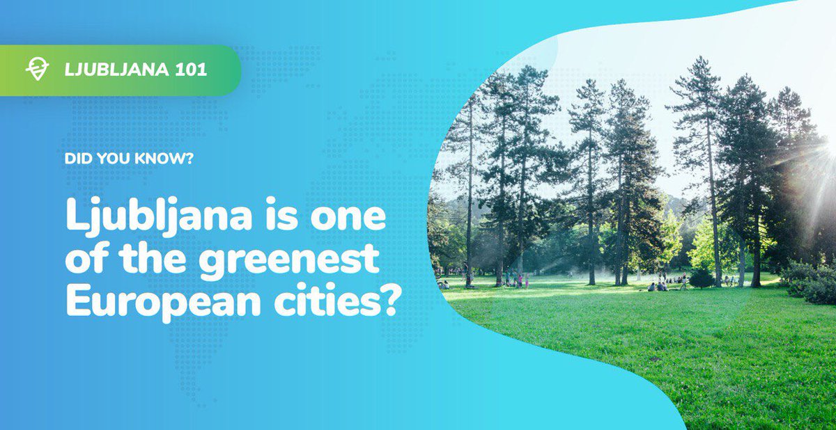 Did you know that Ljubljana is one of the greenest European cities?💚
Voted the European Green Capital of 2016, Ljubljana boasts with more than 542m2 of public green surfaces per capita. To indulge in its beautiful nature, visit Tivoli park, Ljubljana’s largest outdoor venture.