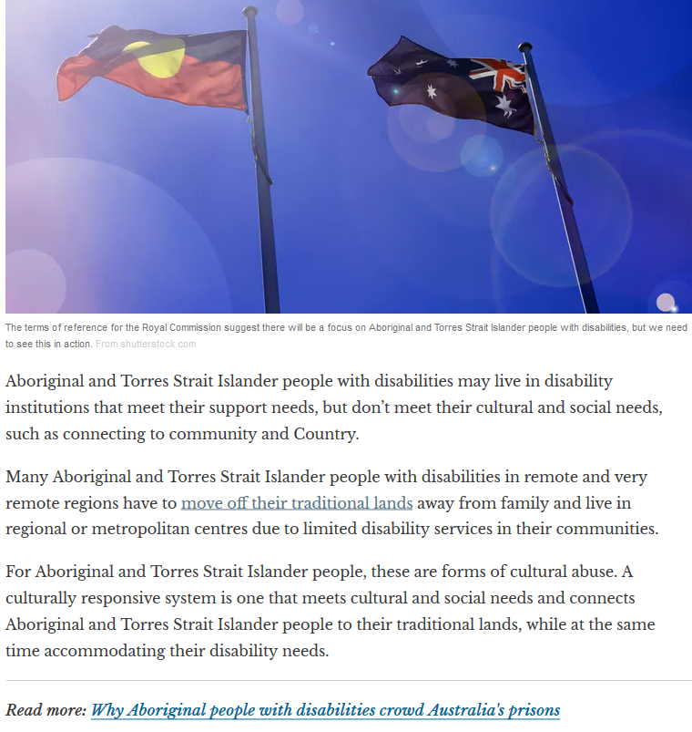 WgarNews's tweet photo. @Ri373Ash @FPDNAus @RachelQuayle08 @anne_clothier @Absurd_Penguin @WhteRbbnAdvocat @3wombats @noplaceforsheep @Triplejay58 @indica2007 @LadyPoop2 @JohnnyGilroy @USydCDRP @JennyPineapple2 @MarkPlackett1 @GoldCoastNurse @OddemocracyA @robynlesley3 @robyn_oxley @paulinehollywoo @prudinx @PWDAustralia @WWDA_AU @WWDA_Youth @YaThinkN @XRebellionAus @JoJomills13 @JilJilchap @bugwannostra @vmp9 @TracyWesterman We need a #CulturallyResponsive System | #RacialAbleism 
"Many #AboriginalPeopleWithDisabilities in #RemoteRegions &amp; #VeryRemoteRegions have to move off their #TraditionalLands away from #AboriginalFamily &amp; Live in #RegionalCentres or #MetropolitanCentres"
https://t.co/7khSQsmxCe https://t.co/Vo7eI306Tg