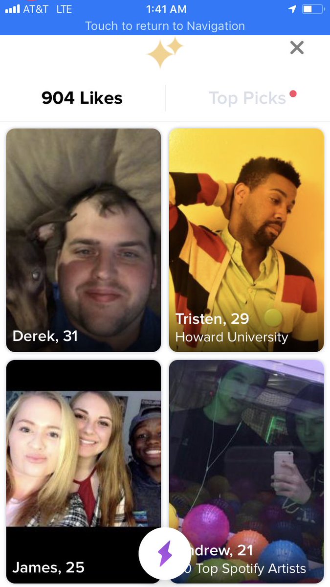 GargoyleGail's tweet photo. So I got a free trial of tinder that you pay for and it got out of control quickly. https://t.co/i1uwg2cIeC