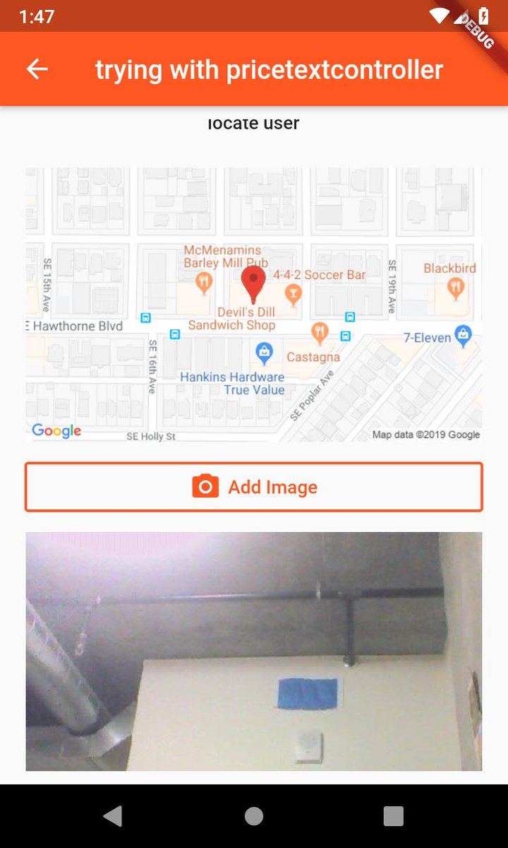 Trees73Fu's tweet image. 11 of #100DaysOfCode : Camera and map complete. Finished modules: 1) bug fixing a disappearing input, 2) adding platform-specific code, 3) adding animations. Experimented with sliver AppBar and iterating a string array to a text widget. #flutterio #fluttersdk #flutterdev