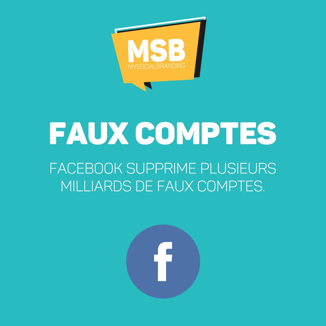 #Facebook va supprimer 3 milliards de faux comptes