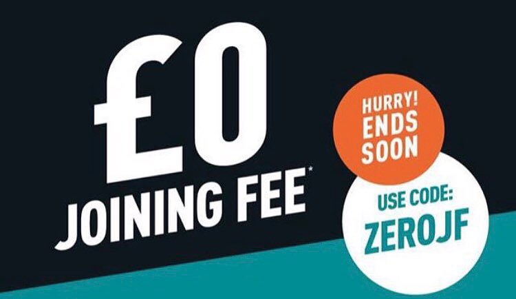 PureGym_CBank's tweet photo. It is back for a limited time only - our £0 joining fee!

offer ends soon so save yourself £s by joining TODAY! https://t.co/d3c2dv0yUy