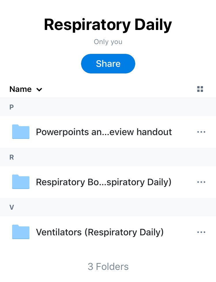 Respiratory Daily Collections 
( كل ماتحتاجه لتخصص العناية التنفسية برابط واحد )
تطبيقات محاكاة 
كتب 
شروحات 
ملخصات 
اتمنى لكم قراءة ممتعه 
وكل عام وانتم وبخير 
اخوكم : Respiratory Daily 
dropbox.com/sh/0oqxq2fr57a…

#RespiratoryDaily