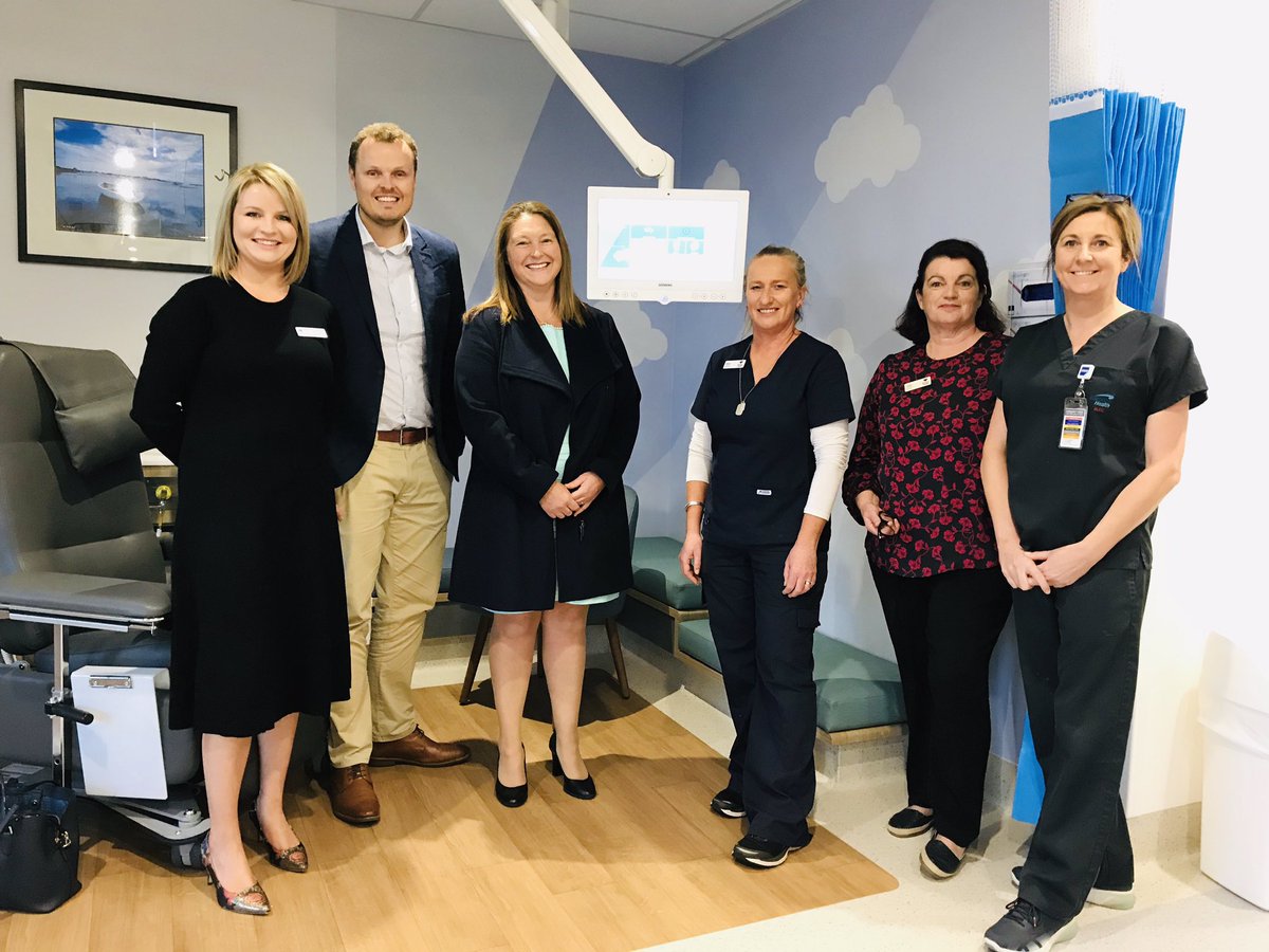 Brettsk1's tweet photo. Great to be down in Geelong at the Andrew Love Cancer Centre opening that @dryjuly has supported with entertainment systems #fundsinaction https://t.co/CA2BJDsflI