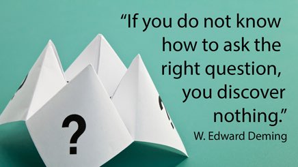 CIProjectsUK's tweet photo. If you don’t know how to ask the right question, you discover nothing #Questions #problemsolving #5why #LeanChallenge #lean #sixsigma #continuousimprovement #changemanagement #TuesdayMotivation https://t.co/Yns8S0NtMz