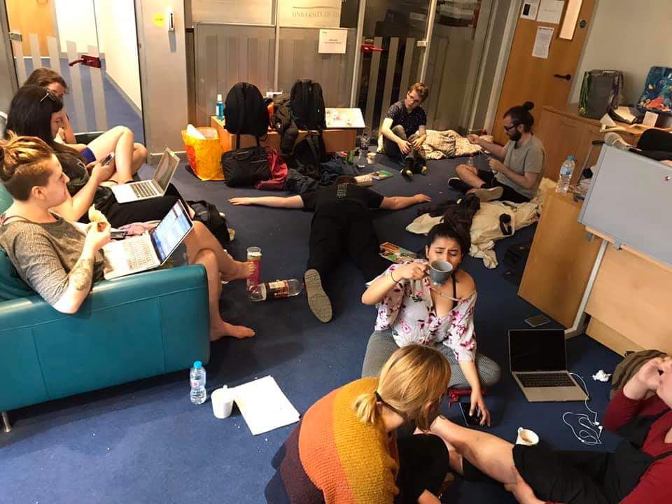 StagRadioSurrey's tweet photo. Tune in at 9am to hear our interview with the @OccupyGSA movement. Hear what brought them to such drastic action at 9am and throughout the day.

https://t.co/4UetHkgWVS https://t.co/lBz0LWp9bG