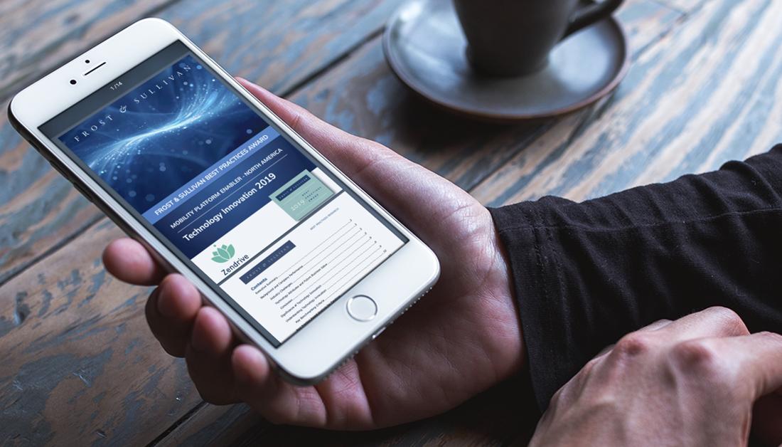 FrostBPR's tweet photo. And the 2019 Technology Innovation Award goes to…@zendrive! Download the full report here: https://t.co/fa7R1vWMmJ https://t.co/G8Bm2rtTW3