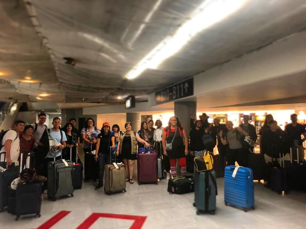 SPCStudyAbroad's tweet photo. Say hello to the students who decided to leave the classroom in favor of a  trip to #Tokyo, #Japan! We're lucky enough to be able to cover this trip on @SPCStudyAbroad, and will be sharing highlights over the next few days. https://t.co/GgnWOuu6LU