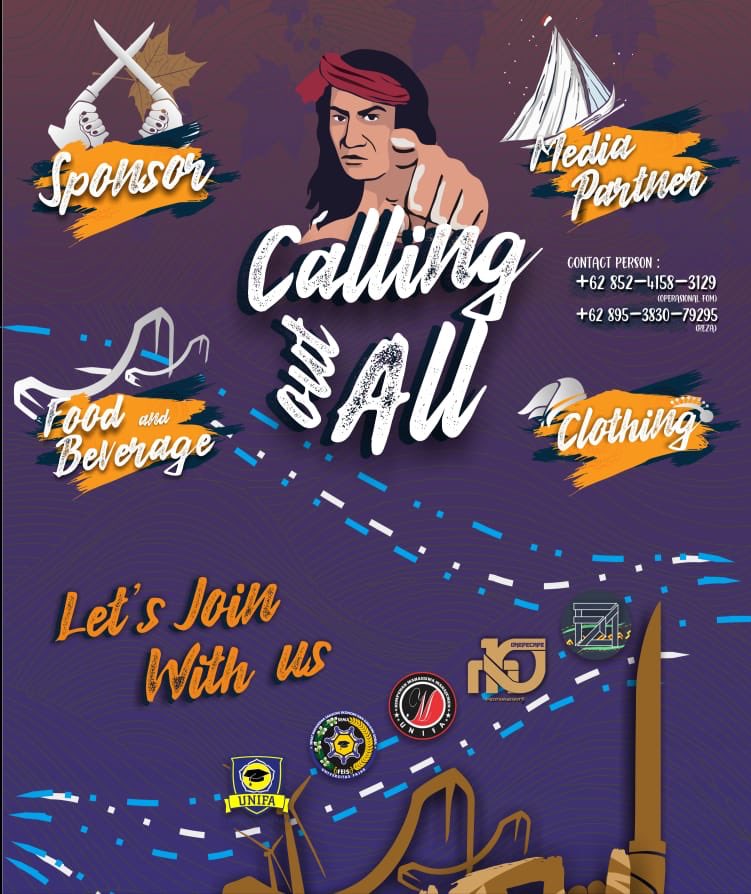 Now we’re ready to continue our experience, we would like to call out all Sponsorships, Media Partners, and also calling all s (Appareal, Food &amp; Beverages) to be the part of this festival!
•For more information:
📞 082320863600 (Joil) 
📞 0852-4158-3129 (Oprasional FOM)