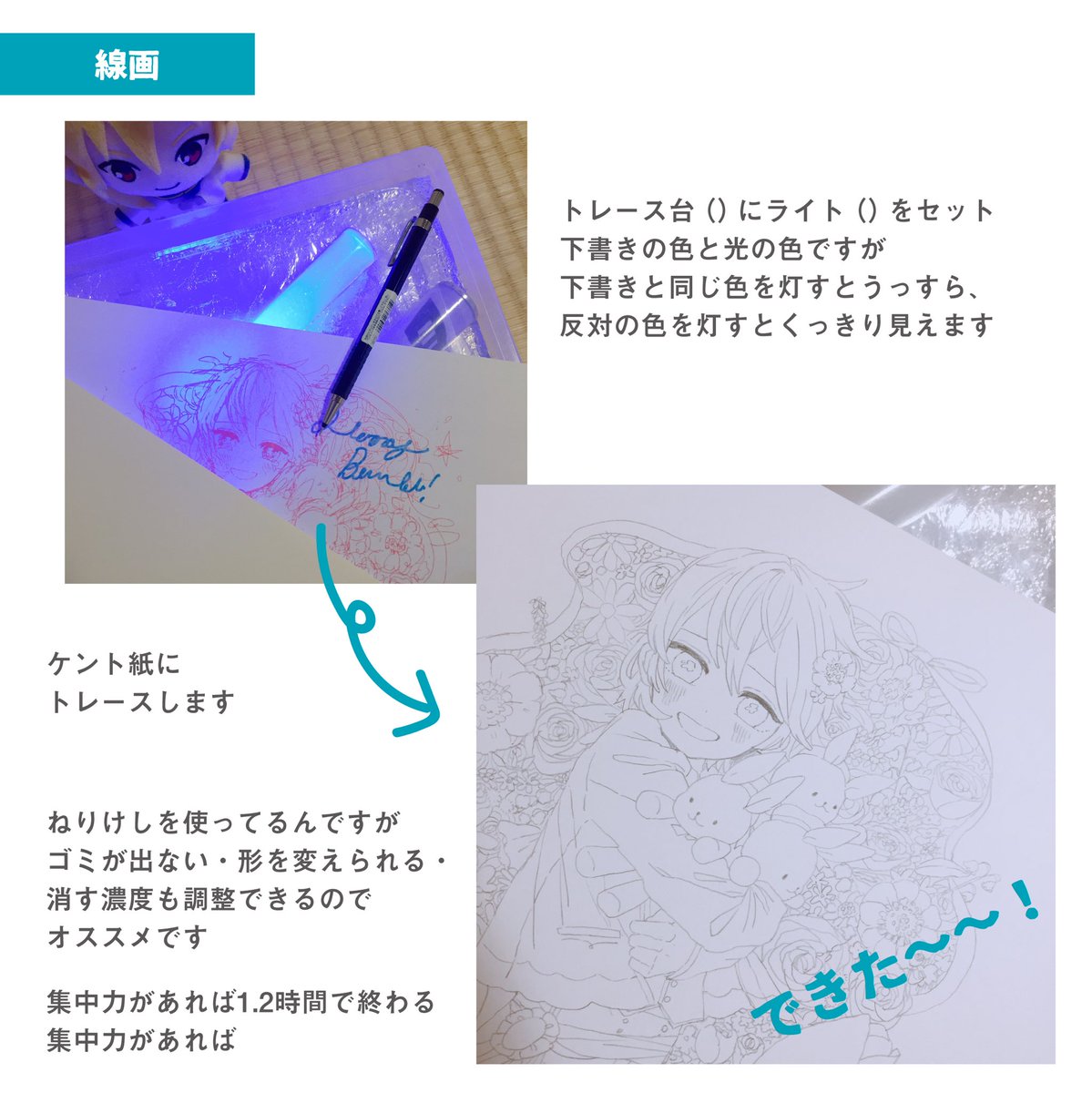 マシュマロよりイラストのメイキングです、続きはまた明日!🌟 