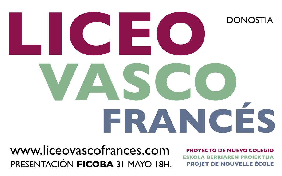 ecolelarrun's tweet photo. 🚀 Reunión 31 de mayo en @FicobaFundazioa 
presentación de nuestro proyecto educativo transfronterizo y trilingüe
¡Estamos deseando que llegue! Explicaremos todos los avances y las próximas etapa decisivas 
✍️ Inscríbete ya que no quedan muchas plazas en https://t.co/s1MlK6S3nR https://t.co/5AQNWYlmkT