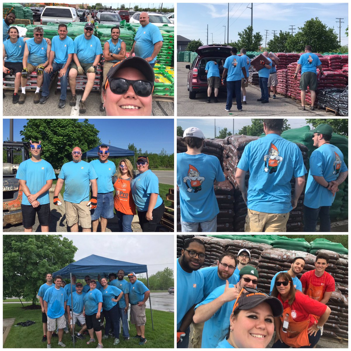JamieLSyroid's tweet image. Macomb store 2776 garden gnomes were rockstars this Memorial Day weekend in the mulch corral. Couldn’t have asked for a better team, so proud of all their hard work! @Jvmvp35Diane @KristinMBowden1 @BobanTemelkosk1 @DepotMacomb @jen113014 @irishpride3131 @MSUKraut