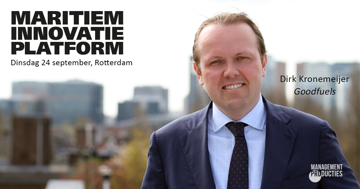 “We mogen blij zijn als we alles bij elkaar kunnen schrapen om af te komen van misschien wel de vieste brandstof die de mensheid ooit heeft gemaakt.” 

Op 24-9 hoort u Dirk Kronemeijer <a href="/GoodFuelsmarine/">GoodFuels</a> op maritieminnovatieplatform.nl met zijn visie! 

#maritiem #innovatie #goodfuels