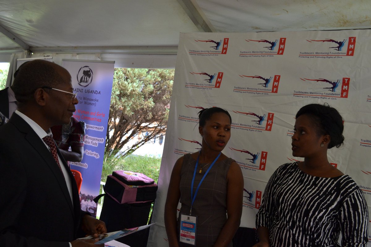 Check out our team as they explain to State Minister for Higher Education Hon. JC Muyingo on how we are empowering girls through MHM and  providing necessary resources to deal with menstrual hygiene. #ItsTimeForAction #MHMEducationUg #ItsTimeForAction @UNICEFUganda @PlanUganda