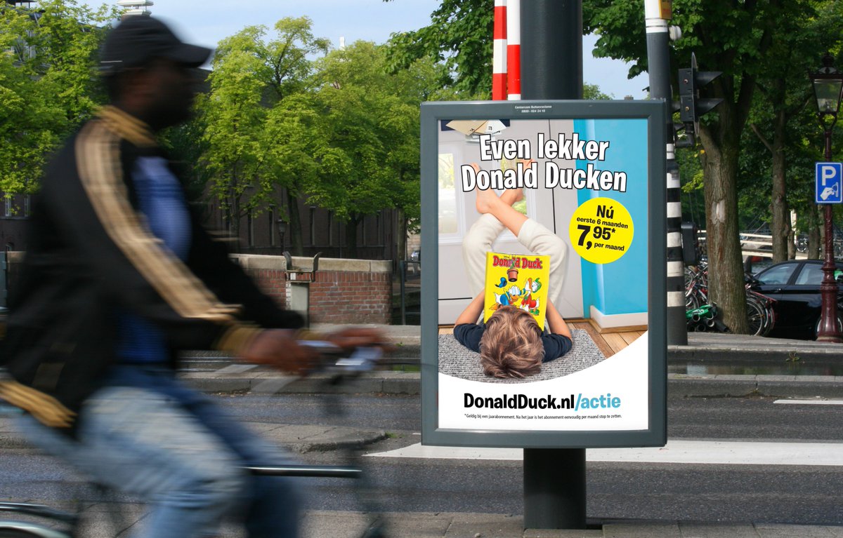 lisetteborn's tweet photo. || Even lekker Donald Ducken || Als onderdeel van de campagne is er ook gekozen voor het A0 netwerk van Centercom. Vanaf deze week met meer dan 2500 vlakken te zien in Nederland.
* 
*
#Sanoma #DonaldDuck #OOH #Centercom https://t.co/S6We4EDW1P