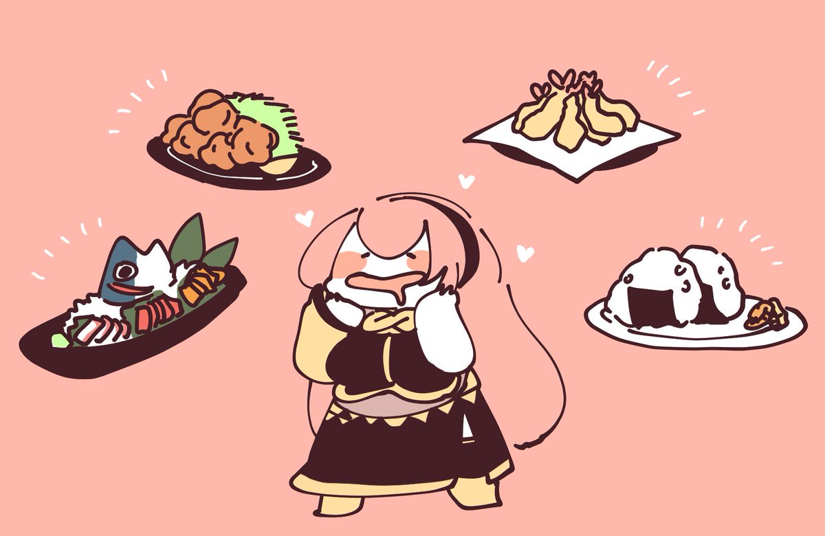 巡音ルカ 「#好きなもの頼んでTLを居酒屋にする
お刺身の盛り合わせ、若鶏の唐揚げ、海老の天」|袁のイラスト