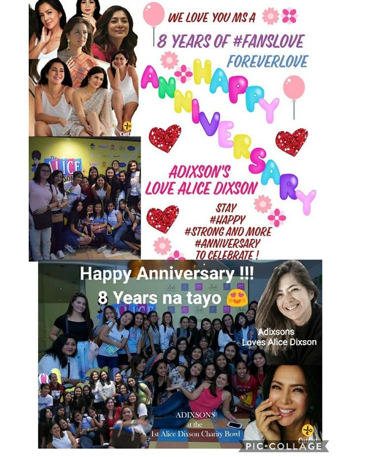 racquel2897's tweet photo. Wow ! Another year of #Adixsons forever #Angels of Ate @alicedixson 👸 Happy 8 Years Anniversary guys 😍😘♥ 8 Years na po tayong #Nagmamahal at patuloy na #Naaadik sa walang kupas niyang Gandaaaa ! We Love You so much po Ate @alicedixson Your @ADIXSONS Angels are always for you https://t.co/6rrEC7MuFt