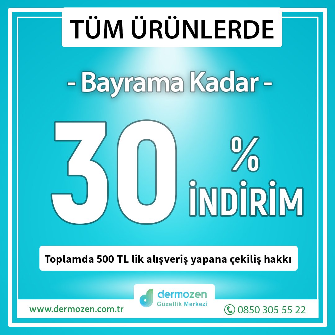 BAYRAMA KADAR ÇOK ÖZEL İNDİRİMLER SİZLERİ BEKLİYOR. BU FIRSATLARI KAÇIRMAYIN!
#dermozen #güzellikmerkezi #mustela #bebekseti #swiscare #darphin #bioderma #Meuby #CristinaFerreira #bakım #sağlık #mikroblading #sağlıklıyaşam #kalıcımakyaj #güzellik #ciltbakımı #kaşkontür #antiagin