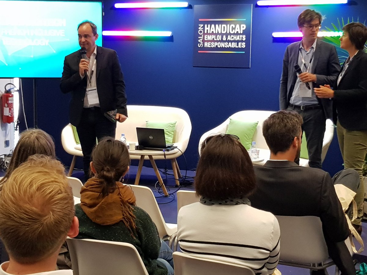 fduthil's tweet photo. #SHEAR2019 #lahanditech #handicap avisea et cgi anime le pitch des startup handitech @CGI_FR @PaulineCat https://t.co/CpHrJOe7kB