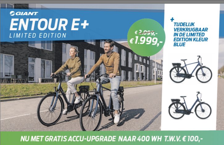 OppelaarLisse's tweet photo. Wat een wind hè! Lekker een E-bike komen halen en dan peddel je overal met twee vingers in je neus doorheen! #giantbicycles #oppelaar #giantstore #lisse #entour https://t.co/syQGx6hOIE