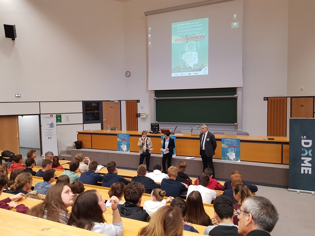 ac_normandie's tweet photo. #Ecoly19
Lancement de l'édition 2019 d'#Ecolysciences où plus de 500 élèves de l'@acCaen présentent leurs projets scientifiques au campus 2 de l'@Universite_Caen Normandie
#culturescientifiqueettechnique
#découvertes #sciences https://t.co/ZL6IfqXlIH