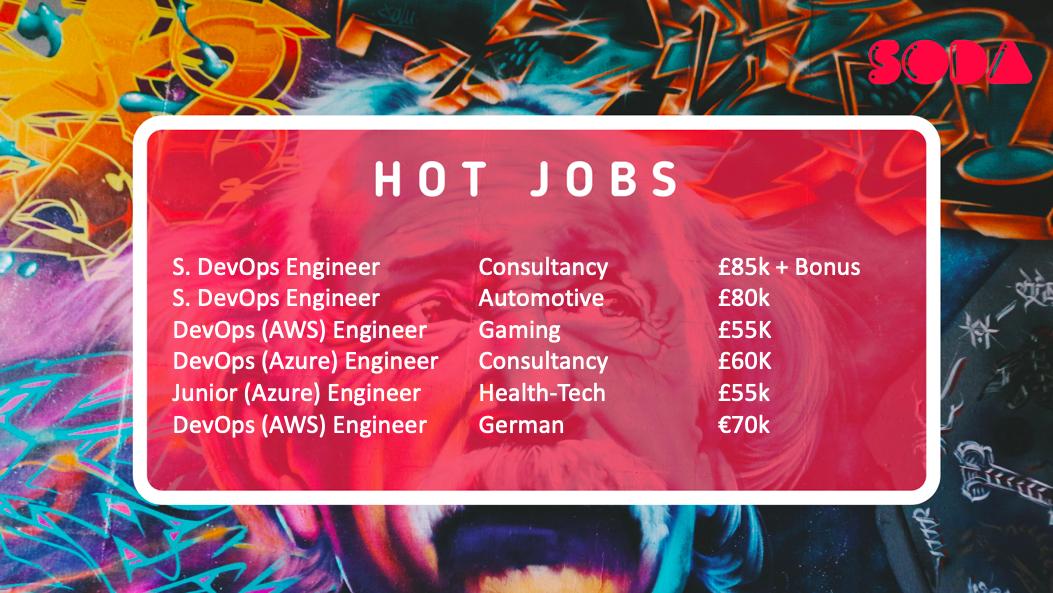 blaisenttdatauk's tweet photo. Looking for a shiny new career in DevOps?

I am recruiting for the below roles in London and Berlin!

Get in contact for more details: blaise@trustinsoda.com
#devops #jobs #digitaljobs #devopslondon #womenindevops https://t.co/1ZIWGhtlMo
