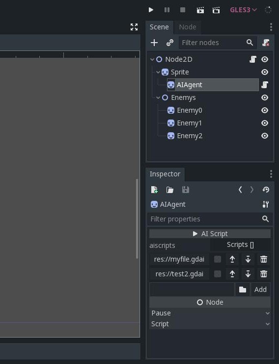 frogsqr's tweet photo. #GodotAI reworked, With #Godot3 `EditorInspectoPlugin` we can attach multiple AI Graph/Script to agent/unit.

@godotengine @frogsqr @rameshravone #godotengine #gdnative https://t.co/0OhjV3NvRK