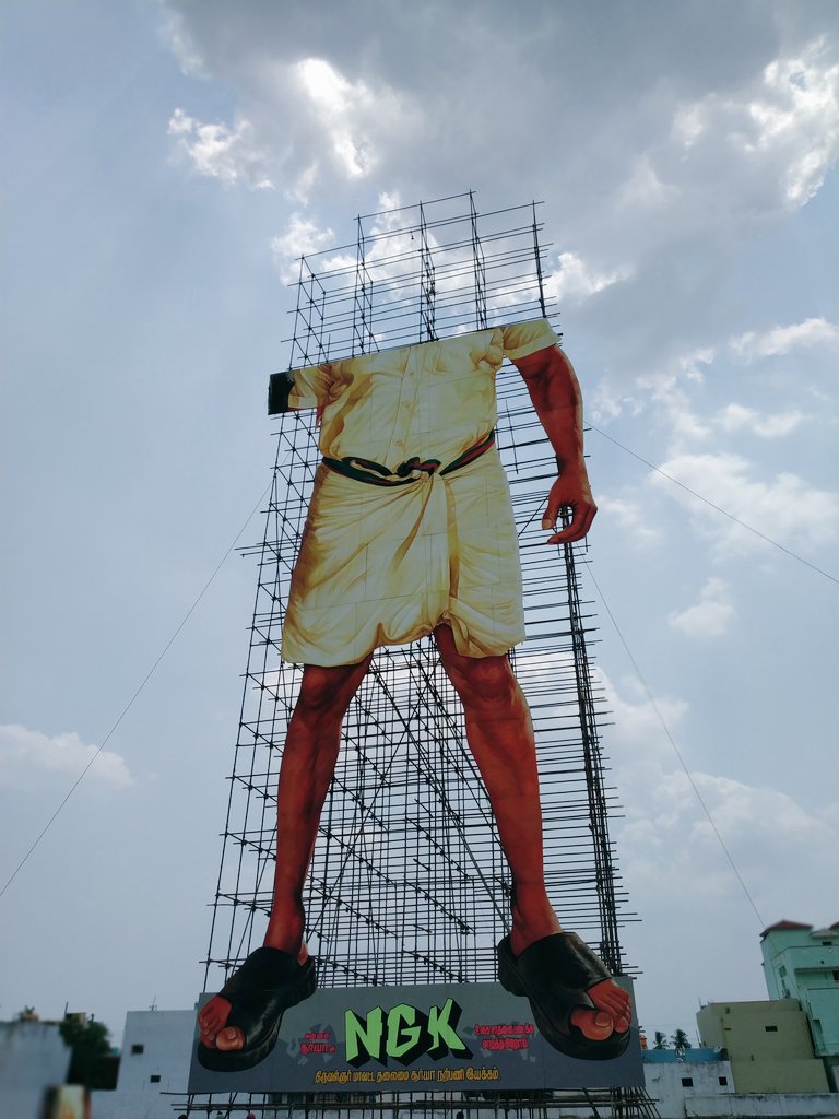 TiruttaniSfc's tweet photo. Climate got calm down and work will get resume now !!!
#NGK #NGKfire #NGKFromMay31 
BY Today Evening You will get the Surprise of Anna's Face.
Will meet you soon with most awaited #IndiaLargestCutoutNGK
#IndiasLargestCutOut https://t.co/hapKsyvmWt