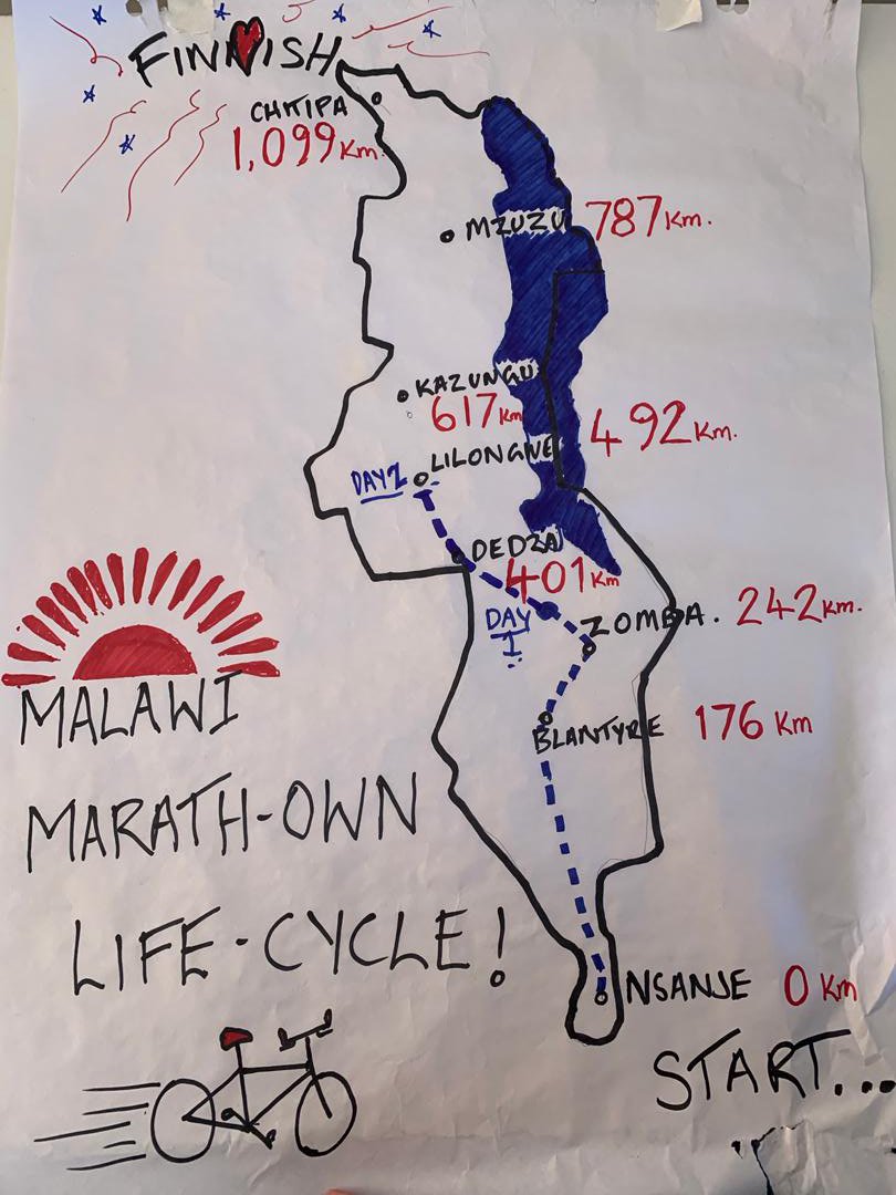 of_fosc's tweet photo. Not to be out done by our good friends/parents @shrewsmorris the team in Malawi are cycling the length of our little country! After two days we are nearly half way there! 🥵🚲🇲🇼 Thank you so much for all your support! https://t.co/xUyOPxbhol
