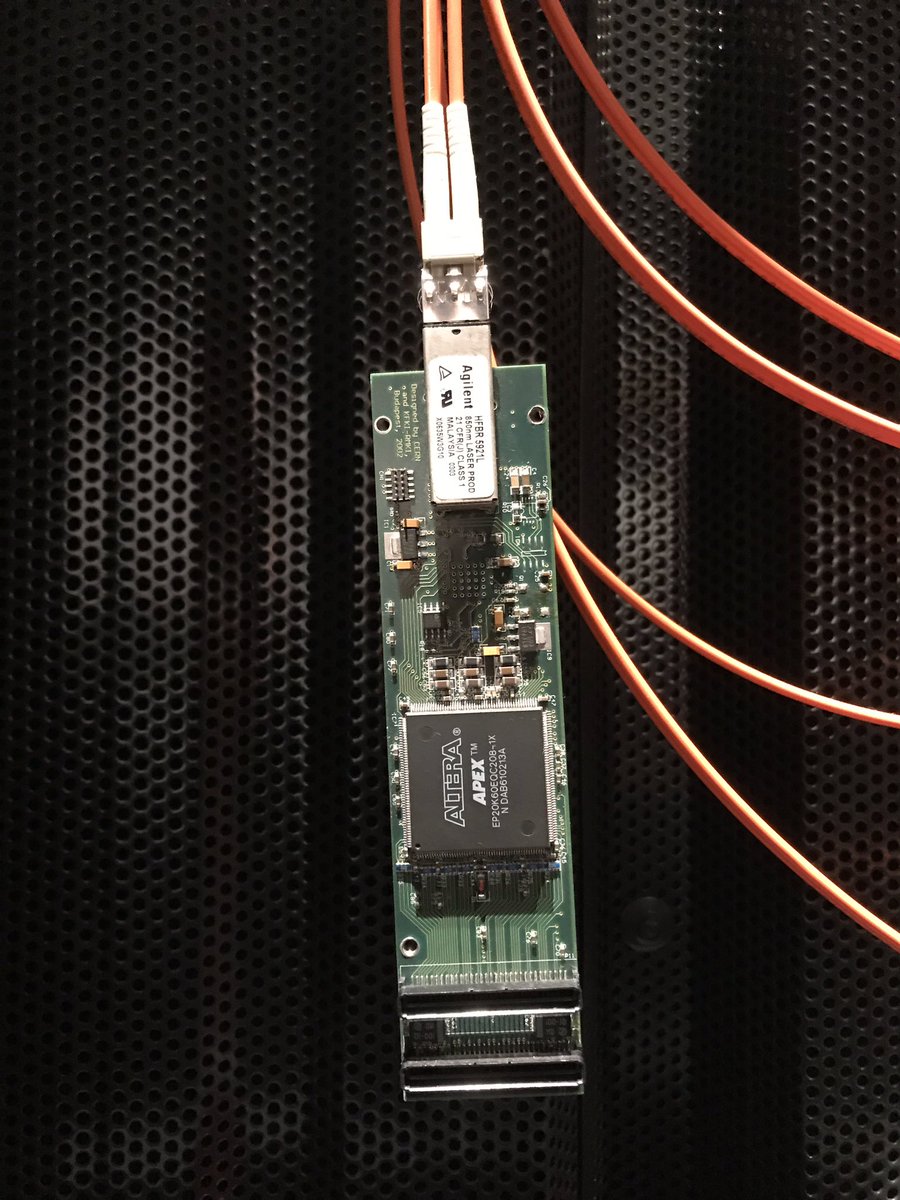 egallen's tweet photo. ASICs, FPGAs and GPUs are everywhere in @CERN @ALICEexperiment From 4TB/s raw data to 100GB/s with @intel FPGAs and GPUs, ALICE is producing 66 TB per year https://t.co/hi4uJdrKTm