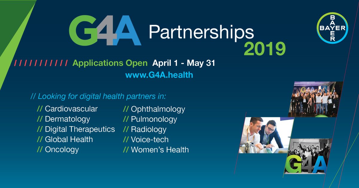 .@grants4apps seeks innovative #DigitalHealth solutions! 🚀 Apply by 31 May for an opportunity at #funding + #collaboration! bit.ly/2VuScHo <a href="/Bayer/">Bayer AG</a> #Healthcare #HealthTech #DigitalTherapeutics #Pharma #BioTech