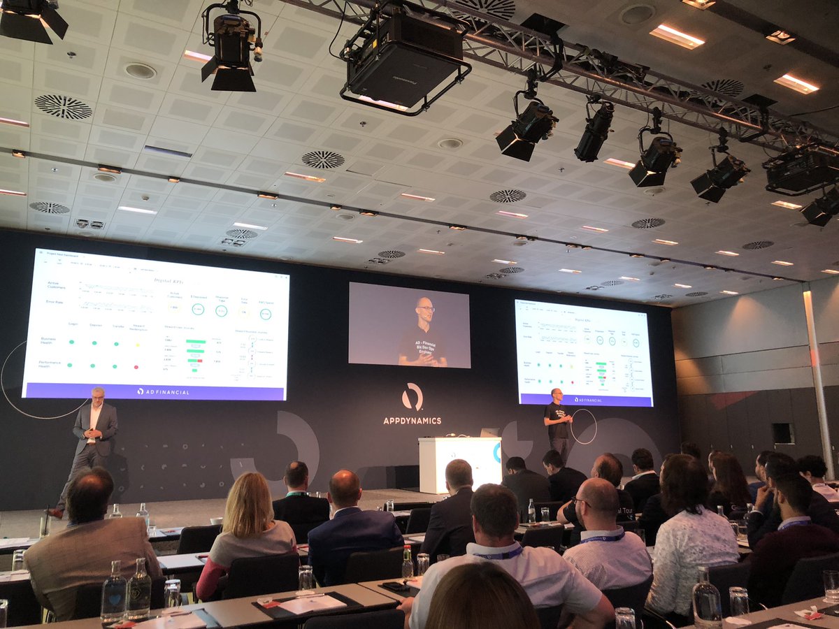 georgvs's tweet photo. Mr. AdFinancial BizDevOps Engineer Samuel (the Smu) Kölbener solves the perf issue with @AppDynamics in advance of revenue impact to the business at @appdglobaltour https://t.co/9ME03Pe1RR