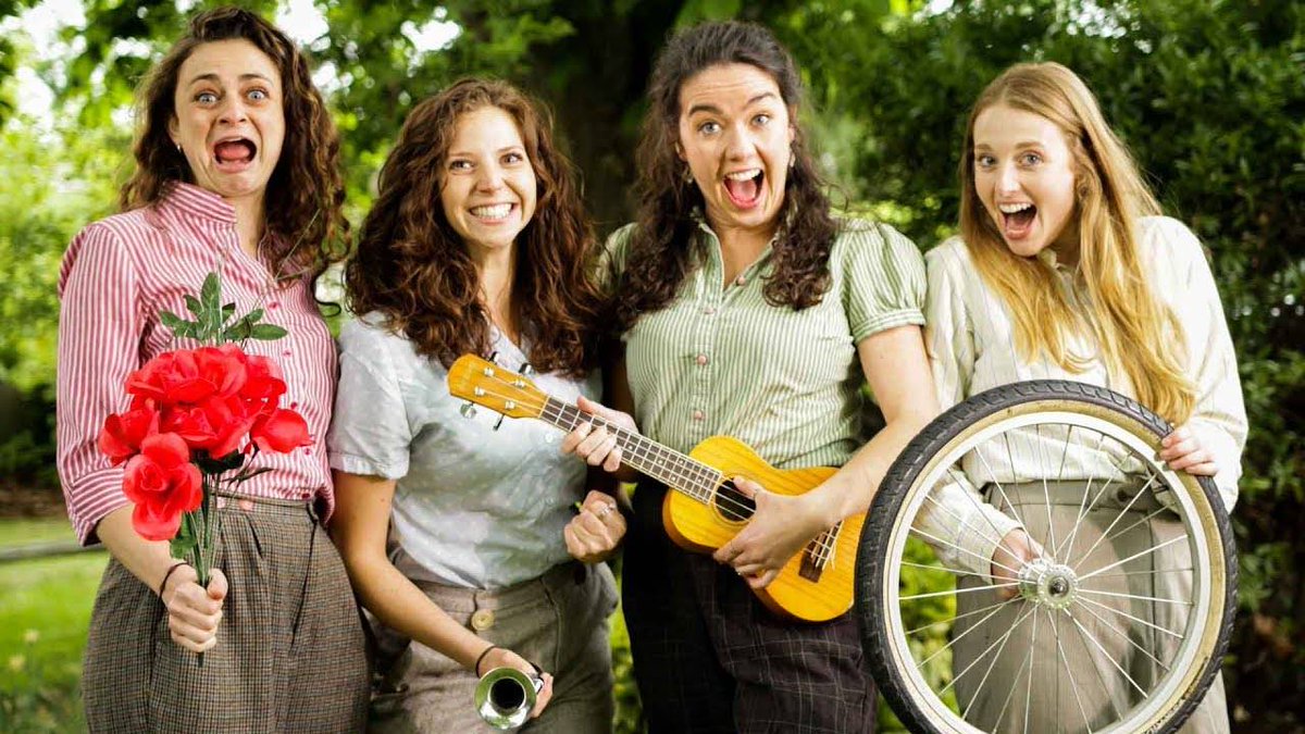 The world's first cycle powered theatre company@TheHandlebard all female troupe for an energetic and chaotic version of Shakespeare's #TheTempest for #cordmidsummer19 #corklike at @ Fitzgeralds Park. Book now: bit.ly/2wli8Lm