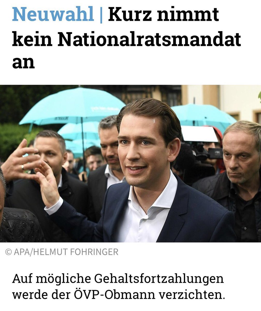 MartinThuer's tweet photo. Kurz hätte keinen Anspruch auf eine Gehaltsfortzahlung als Ex-Kanzler. Er kann also auch nicht darauf verzichten. https://t.co/p0pHV1Vztb