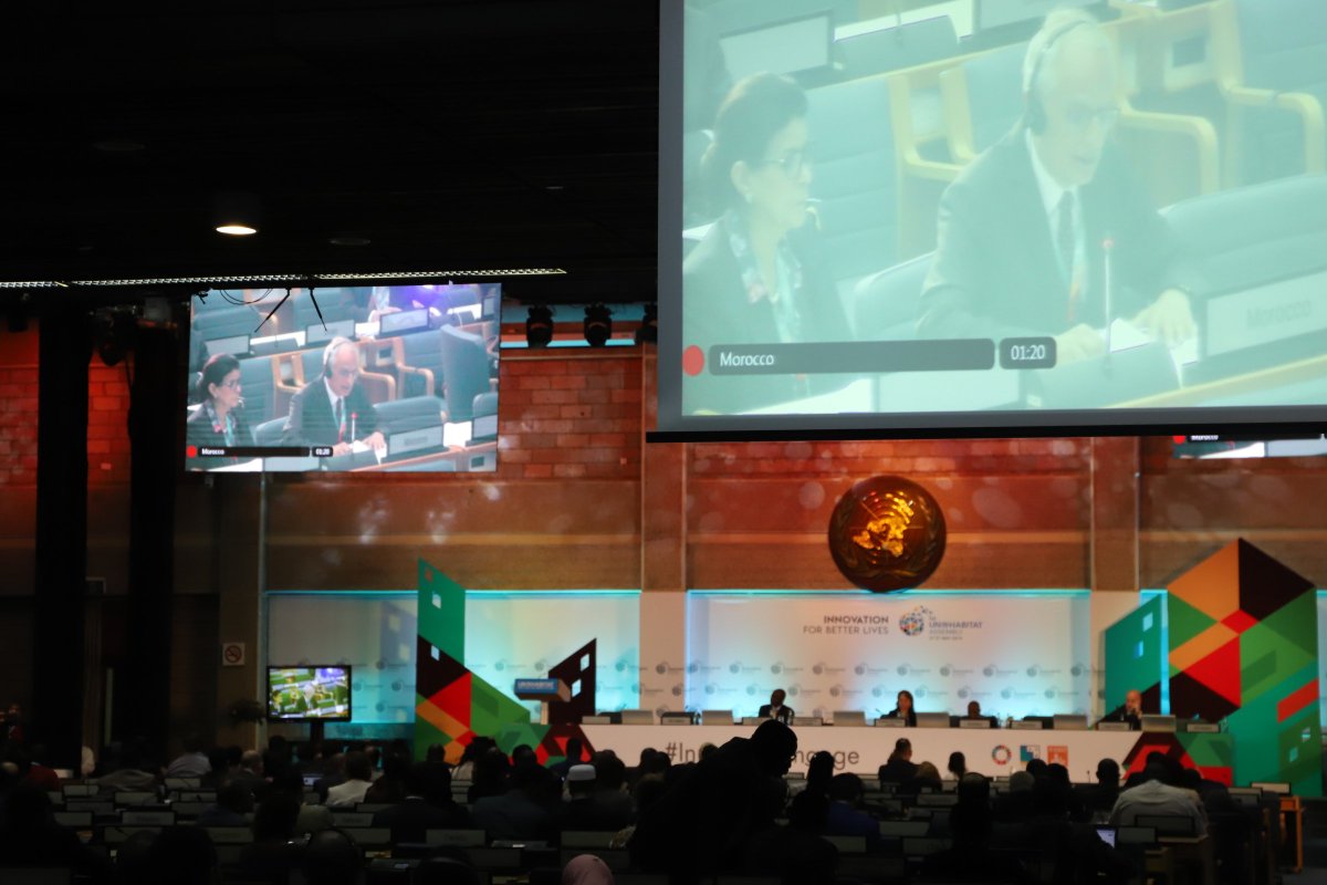 uclg_org's tweet image. Fassi Fihri, Moroccan Minister @MATUHPV highlights how Morocco has changed its urban landscape through the improvement of cities (neighbourhood upgrades, interventions in cultural heritage) creating more inclusive &amp;amp; sustainable places, thanks to #localfinancing
#UNHabitatAssembly