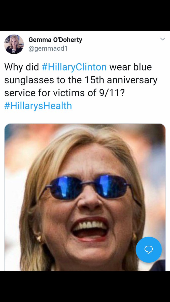 As the US election drew closer, Gemma did a pretty dramatic pivot.OUT went the Trump mockery and IN came the Clinton bashing.September: Gemma questions Hillary's health due to her choice of sunglasses.October: Gemma pushes the Uranium/Clinton Foundation conspiracy. /6