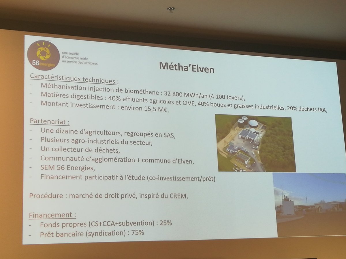 GreenUnivers's tweet photo. "Aujourd'hui le projet nous permet d'avoir un opérateur, la production de biomethane, et de sécuriser les coûts de prestation." #confGU https://t.co/GTJRLGMniW