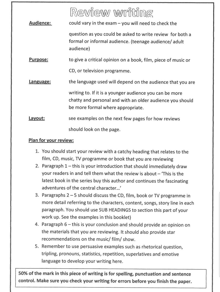 EnglishSjl's tweet photo. Year 11... Unit 3 writing revision- advice and examples #wjecenglish #reviewwriting https://t.co/BAngPXJjux