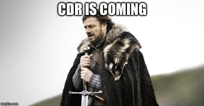 #CDR2019 Brace yourselves...